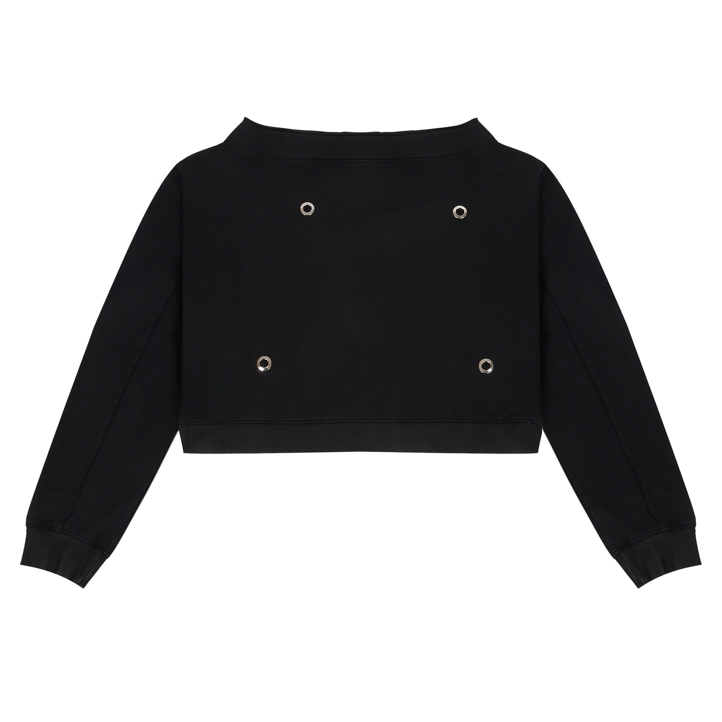 DROP SHOULDER SWEATSHIRT- CHARCOAL “RIVET”