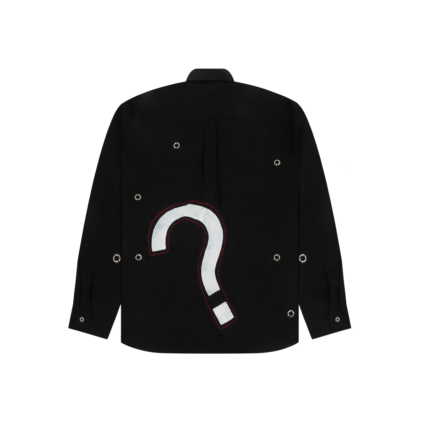 BLACK - SHIRT DRESS "HAND PAINTED"