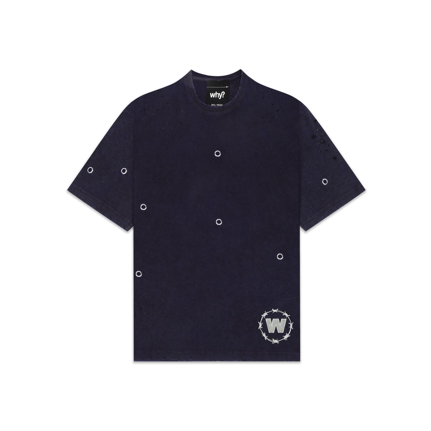 T-SHIRT - NAVY BLUE “RIVET”