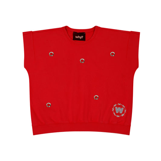 MUSCLE TEE - RED “RIVET”