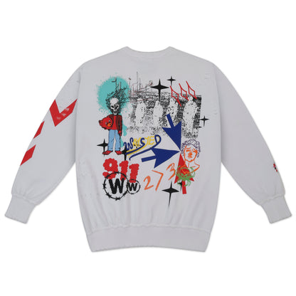 Sweatshirt - White "Gone With The Wind"